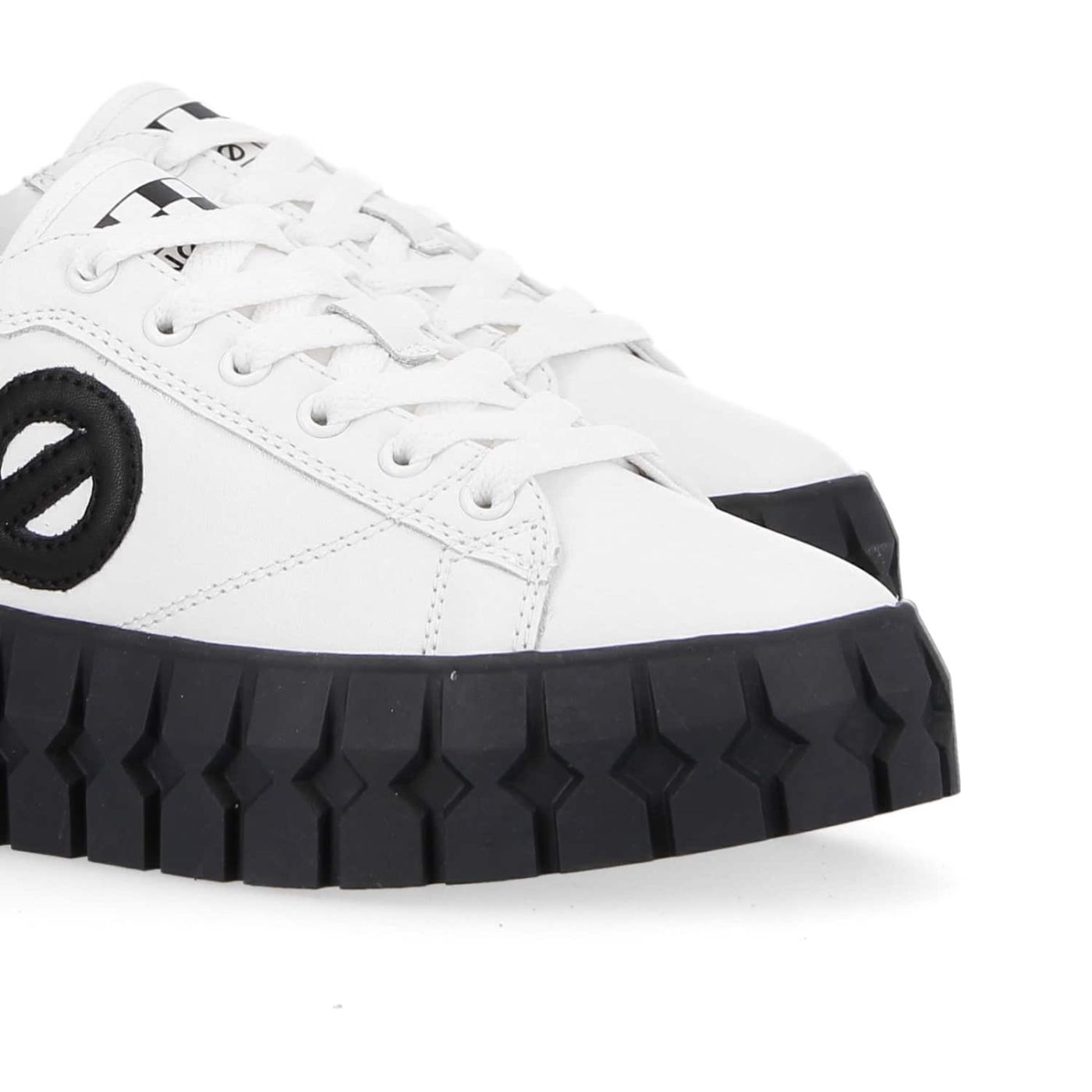 PLAY SNEAKER  -  NAPPA RECYCLED  - BIANCO/NERO